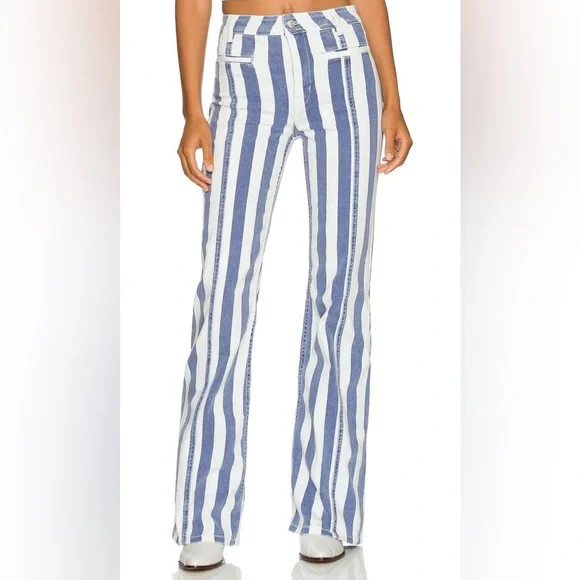 Free People Red Star Striped Jeans - Picture 2 of 6